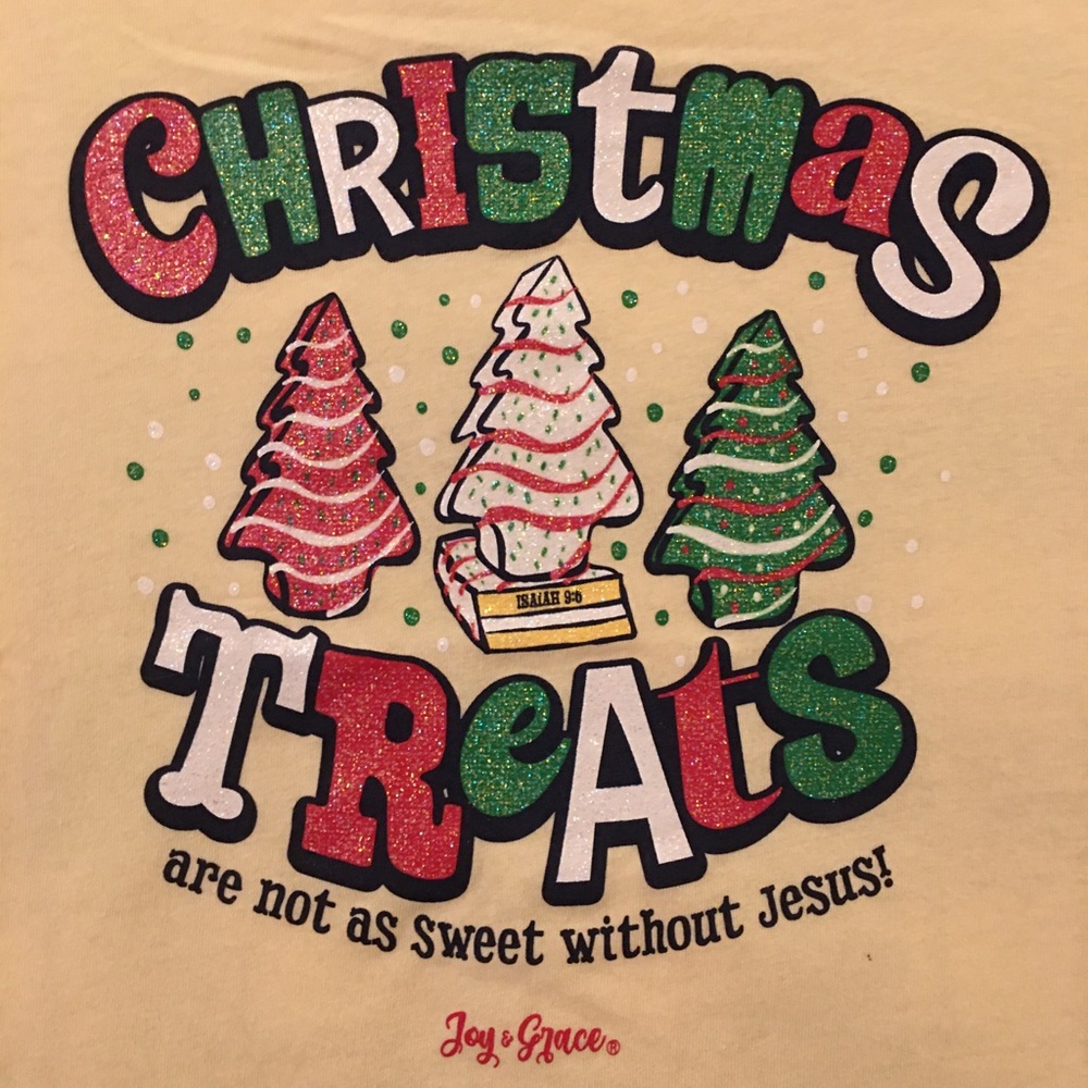Christmas Treats are not as Sweet without Jesus Kids Size S shirt